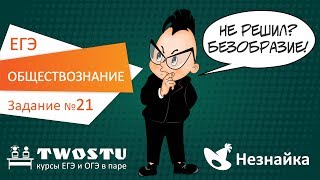 ЕГЭ по обществознанию. Вариант № 1 – задание 21