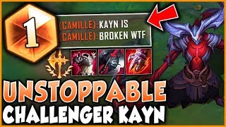 THIS KAYN BUILD IS LITERALLY UNSTOPPABLE! CHALLENGER SEASON 9 KAYN GAMEPLAY - League of Legends