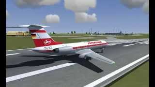 FlightGear | Tupolev Tu-134 landing in Cherkasy International Airport (UKKE)