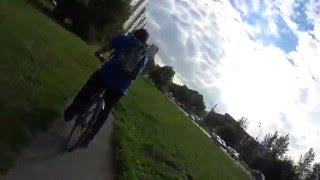 Шикарная вело прогулка в парк летом (часть 1)