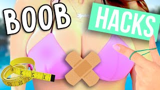 BOOB LIFE HACKS for Spring Break! (feat. Maddy McQ) | Lyndsay Rae