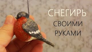 Снегирь из шарика от дезодоранта
