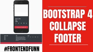 Bootstrap 4 Collapse Responsive Footer - web development