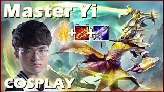 MASTER YI COSPLAY DE FAKER! TRYHARD MASTER YI GAMEPLAY - MatheusBT