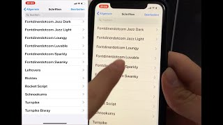 Fonts auf iOS 13 installieren/einrichten