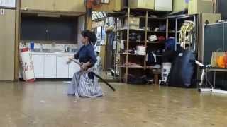 剣詩舞　大日本正義流　政武館　剣舞術　練習風景５番