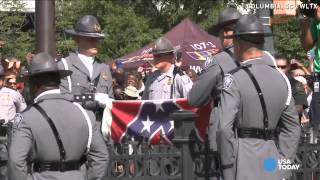 Watch as Confederate flag taken down in South Carolina