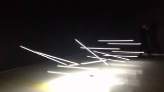 A light installation by 'LuxuryLogico' at the 'White Rabbit' gallery 2012