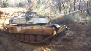 Абрамс М1 танк. Хорошая проходимость немцы в шоке.