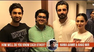 How Well Do Hania Aamir & Ahad Raza Mir Know Each Other | Parwaaz Hai Junoon | Hamza Ali Abbasi