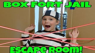 Box Fort Jail Escape Room! Fail = 24 Hours Yes Day For MOM