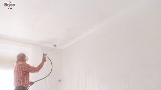 Peindre le plafond au pistolet airless basse pression - Tuto Brico avec Robert