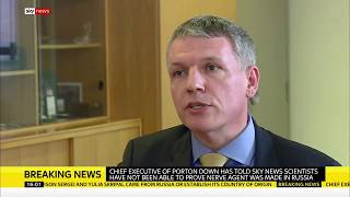 Дело Скрипаля / Глава Портон-Даун: Мы не смогли доказать, что "Новичок" из России.