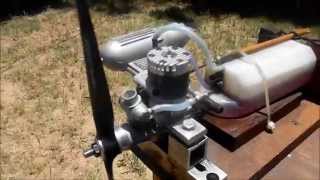 Magnum 46XL BB ABC RC MODEL AIRCRAFT ENGINE RUNNING!
