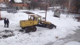 Автогрейдер ДЗ-99. Выехал после трехлетнего простоя.