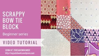 Scrappy bow tie video tutorial
