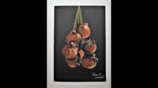 Pintando "Jarros" al pastel proceso creativo