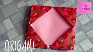 Оригами - конверт, оригами - фоторамка// Origami envelope-frame Handmade