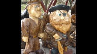 Резьба пилой - фигуры из дерева