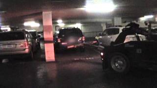 Repo Escape Skate-Out from a parking garage.