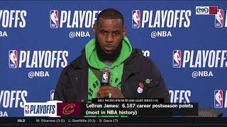 LeBron James postgame on facing Lance Stephenson, Cavs' Game 1 loss