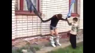 Пьяные малолетки отжигают!