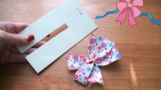 How to / Как сделать шаблон из картона для бантиков своими руками