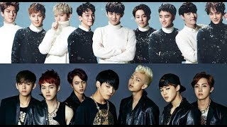 BTS vs EXO - КТО КРУЧЕ в К-РОР? Как поет бой-бэнд BTS? Как петь высокие песни, если низкий голос?