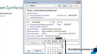 Kurs Symfonia Mała Księgowość: Część 1 - Dodawanie firmy