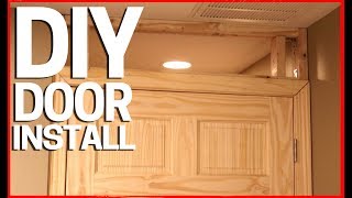 How to Install a Door Over Drywall In Existing Room / Divide a Room
