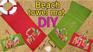 DIY beach towel mat