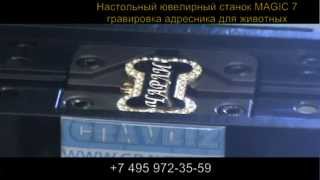 Оборудование для гравировки адресников животным компактный станок Magiс 7
