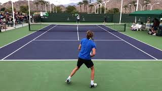 Alexander Zverev / Mischa Zverev Practice (Court Level 60fps)