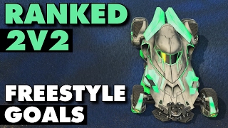 Rocket League | Ranked 2v2 Gameplay (Freestyle Goals)
