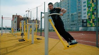 #3.Тренировка на уличных тренажерах I ЖК Белорусский квартал.