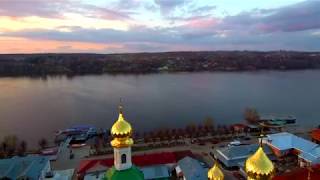 Плес с высоты птичьего полета / Аэросъемка города Плес (Вариант 2)
