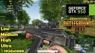 GTX 950 | PUBG Lite - 1080p All Settings!