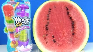 Karpuzlu dondurma yaptık Magic Kidchen dondurma yapma oyuncağı ile gerçek rengarenk buzlu dondurma