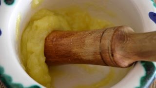 All i Oli Tradicional- En mortero y sin huevo -- ¡MUY FÁCIL! paso a paso