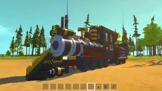 ScrapMechanic (fr): Locomotive de retour vers le futur!!
