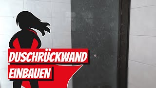 Duschrückwand einbauen | Renovieren mit Elmar