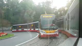 Трамвай Прага- Линия 18 | PrahaTram Line 18 Nádraží Podbaba- Albertov with Skoda 15T tram