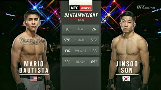 UFC FN: Mario Bautista Vs Jinsoo Son - UFC Fights Night - UFC Hightlight