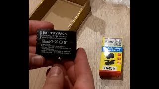 Dinto EN-EL14 1500mAh Rechargeable Li-ion Battery for Nikon D3xxx, D5xxx