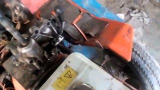 HTZ T-012 Rebuild For Steering Gear Box From VAZ-2101.( HONDA GX-390 engine )