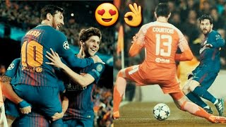 من الذاكرة ، الأسطورة ميسي يدمر كورتوا ، وجنون المعلق رؤوف خليف ??