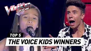BEST WINNERS from all around the world in The Voice Kids [PART 5]