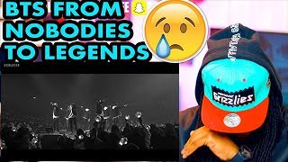 BTS // FROM NOBODIES TO LEGENDS 2013- DEC 2017 | REACTION!!!