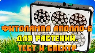 Фитолампа Аполло 6. Тест и спектр. Apollo6
