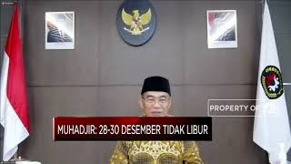 Pemerintah Resmi Pangkas Libur 28-30 Desember 2020!
